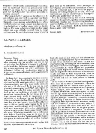 Eerste pagina van het artikel zoals het is gepubliceerd in het tijdschrift