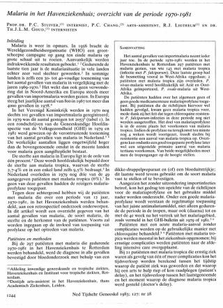 Eerste pagina van het artikel zoals het is gepubliceerd in het tijdschrift