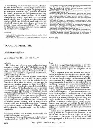 Eerste pagina van het artikel zoals het is gepubliceerd in het tijdschrift