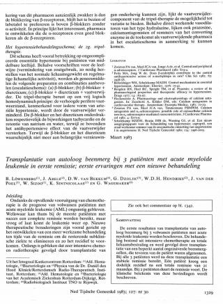 Eerste pagina van het artikel zoals het is gepubliceerd in het tijdschrift