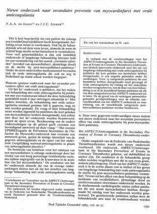 Eerste pagina van het artikel zoals het is gepubliceerd in het tijdschrift