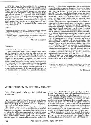 Eerste pagina van het artikel zoals het is gepubliceerd in het tijdschrift