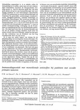 Eerste pagina van het artikel zoals het is gepubliceerd in het tijdschrift