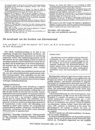 Eerste pagina van het artikel zoals het is gepubliceerd in het tijdschrift