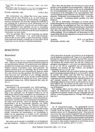 Eerste pagina van het artikel zoals het is gepubliceerd in het tijdschrift