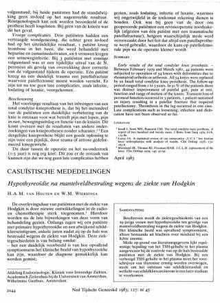 Eerste pagina van het artikel zoals het is gepubliceerd in het tijdschrift