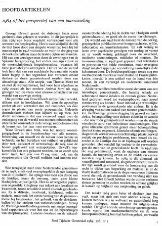 Eerste pagina van het artikel zoals het is gepubliceerd in het tijdschrift