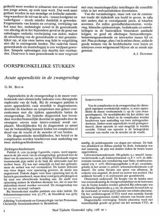 Eerste pagina van het artikel zoals het is gepubliceerd in het tijdschrift