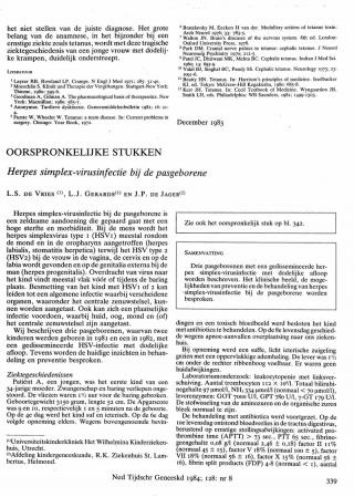 Eerste pagina van het artikel zoals het is gepubliceerd in het tijdschrift