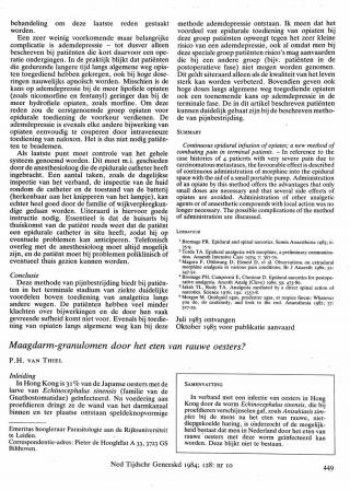 Eerste pagina van het artikel zoals het is gepubliceerd in het tijdschrift