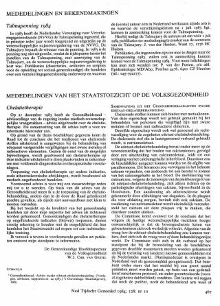 Eerste pagina van het artikel zoals het is gepubliceerd in het tijdschrift
