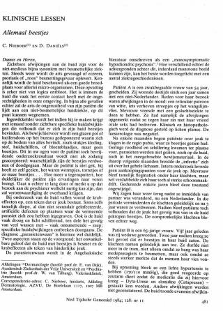 Eerste pagina van het artikel zoals het is gepubliceerd in het tijdschrift