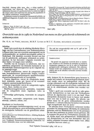 Eerste pagina van het artikel zoals het is gepubliceerd in het tijdschrift