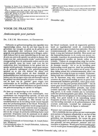 Eerste pagina van het artikel zoals het is gepubliceerd in het tijdschrift