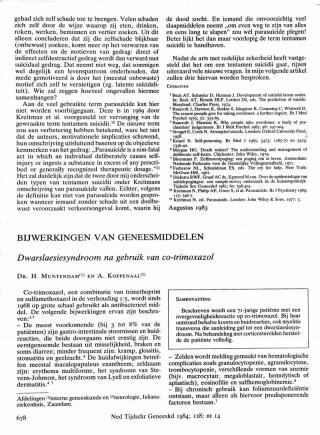 Eerste pagina van het artikel zoals het is gepubliceerd in het tijdschrift