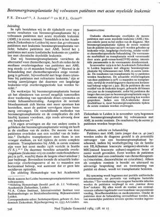 Eerste pagina van het artikel zoals het is gepubliceerd in het tijdschrift