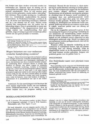 Eerste pagina van het artikel zoals het is gepubliceerd in het tijdschrift