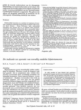 Eerste pagina van het artikel zoals het is gepubliceerd in het tijdschrift