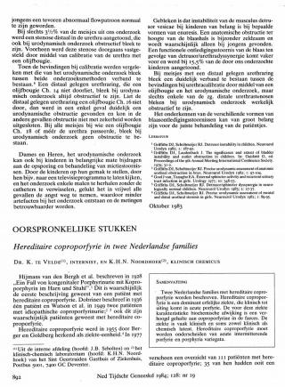 Eerste pagina van het artikel zoals het is gepubliceerd in het tijdschrift