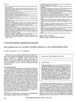 Eerste pagina van het artikel zoals het is gepubliceerd in het tijdschrift