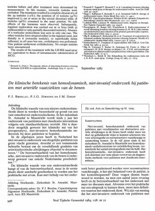 Eerste pagina van het artikel zoals het is gepubliceerd in het tijdschrift