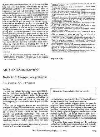 Eerste pagina van het artikel zoals het is gepubliceerd in het tijdschrift