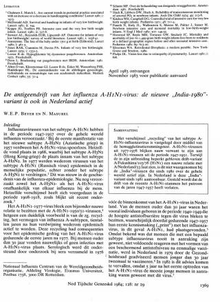 Eerste pagina van het artikel zoals het is gepubliceerd in het tijdschrift