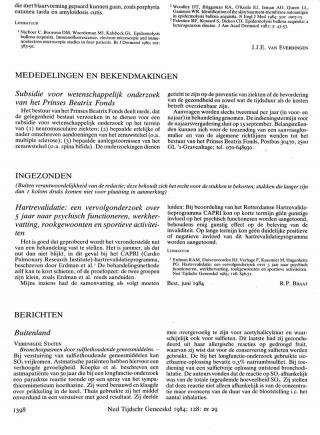 Eerste pagina van het artikel zoals het is gepubliceerd in het tijdschrift