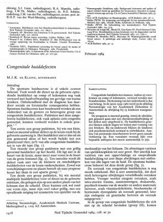 Eerste pagina van het artikel zoals het is gepubliceerd in het tijdschrift