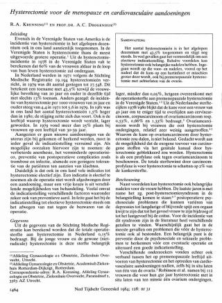 Eerste pagina van het artikel zoals het is gepubliceerd in het tijdschrift