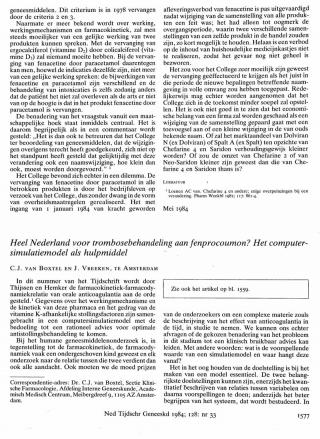 Eerste pagina van het artikel zoals het is gepubliceerd in het tijdschrift