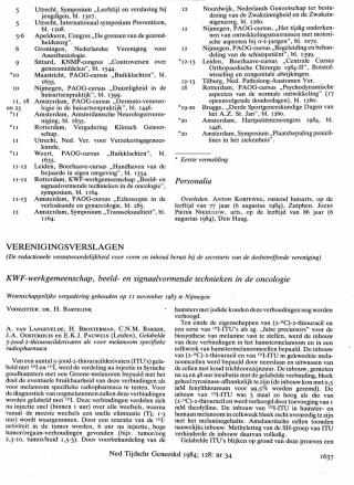 Eerste pagina van het artikel zoals het is gepubliceerd in het tijdschrift