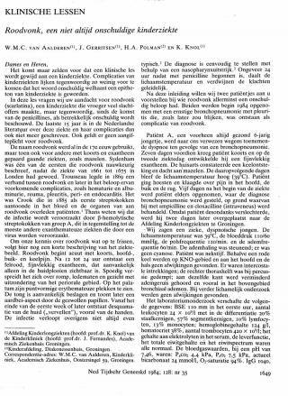 Eerste pagina van het artikel zoals het is gepubliceerd in het tijdschrift