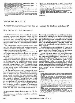 Eerste pagina van het artikel zoals het is gepubliceerd in het tijdschrift