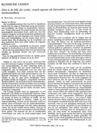 Eerste pagina van het artikel zoals het is gepubliceerd in het tijdschrift