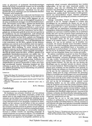 Eerste pagina van het artikel zoals het is gepubliceerd in het tijdschrift