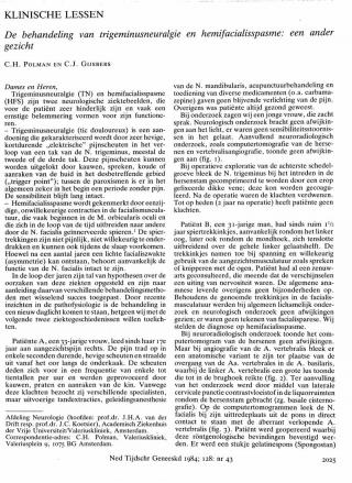 Eerste pagina van het artikel zoals het is gepubliceerd in het tijdschrift