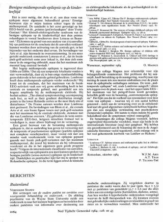 Eerste pagina van het artikel zoals het is gepubliceerd in het tijdschrift