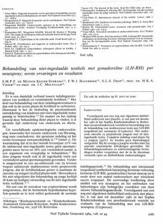 Eerste pagina van het artikel zoals het is gepubliceerd in het tijdschrift