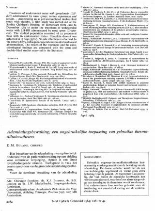 Eerste pagina van het artikel zoals het is gepubliceerd in het tijdschrift