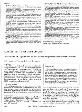 Eerste pagina van het artikel zoals het is gepubliceerd in het tijdschrift