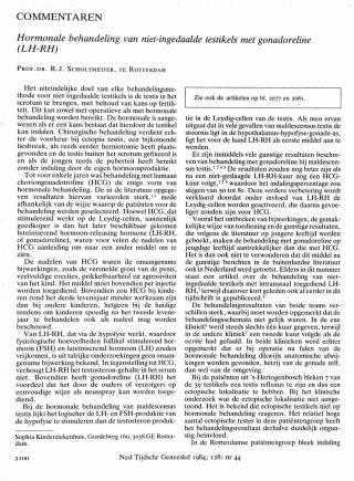 Eerste pagina van het artikel zoals het is gepubliceerd in het tijdschrift