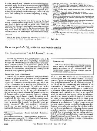 Eerste pagina van het artikel zoals het is gepubliceerd in het tijdschrift