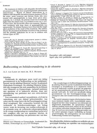 Eerste pagina van het artikel zoals het is gepubliceerd in het tijdschrift