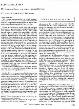 Eerste pagina van het artikel zoals het is gepubliceerd in het tijdschrift