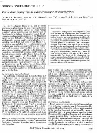 Eerste pagina van het artikel zoals het is gepubliceerd in het tijdschrift