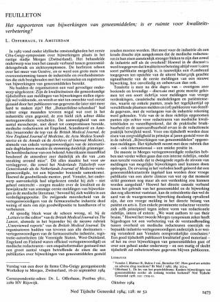 Eerste pagina van het artikel zoals het is gepubliceerd in het tijdschrift