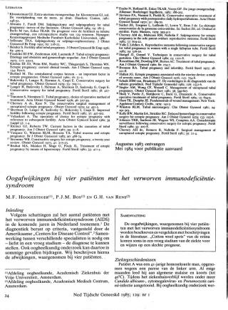 Eerste pagina van het artikel zoals het is gepubliceerd in het tijdschrift