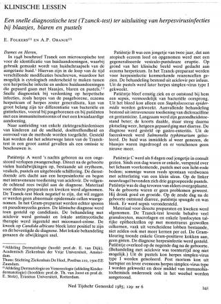 Eerste pagina van het artikel zoals het is gepubliceerd in het tijdschrift