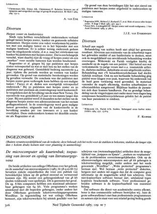 Eerste pagina van het artikel zoals het is gepubliceerd in het tijdschrift